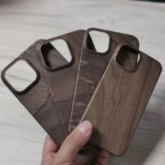 適用於蘋果13pro木質手機殼13mini環保手機殼 iphone12四角防摔
