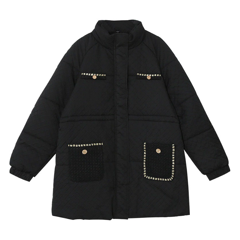 A0036, новый зимний продукт, женское хлопковое пальто с ожирением и дизайном, маленькое ароматное хлопковое пальто с талией, хлопковое пальто средней длины