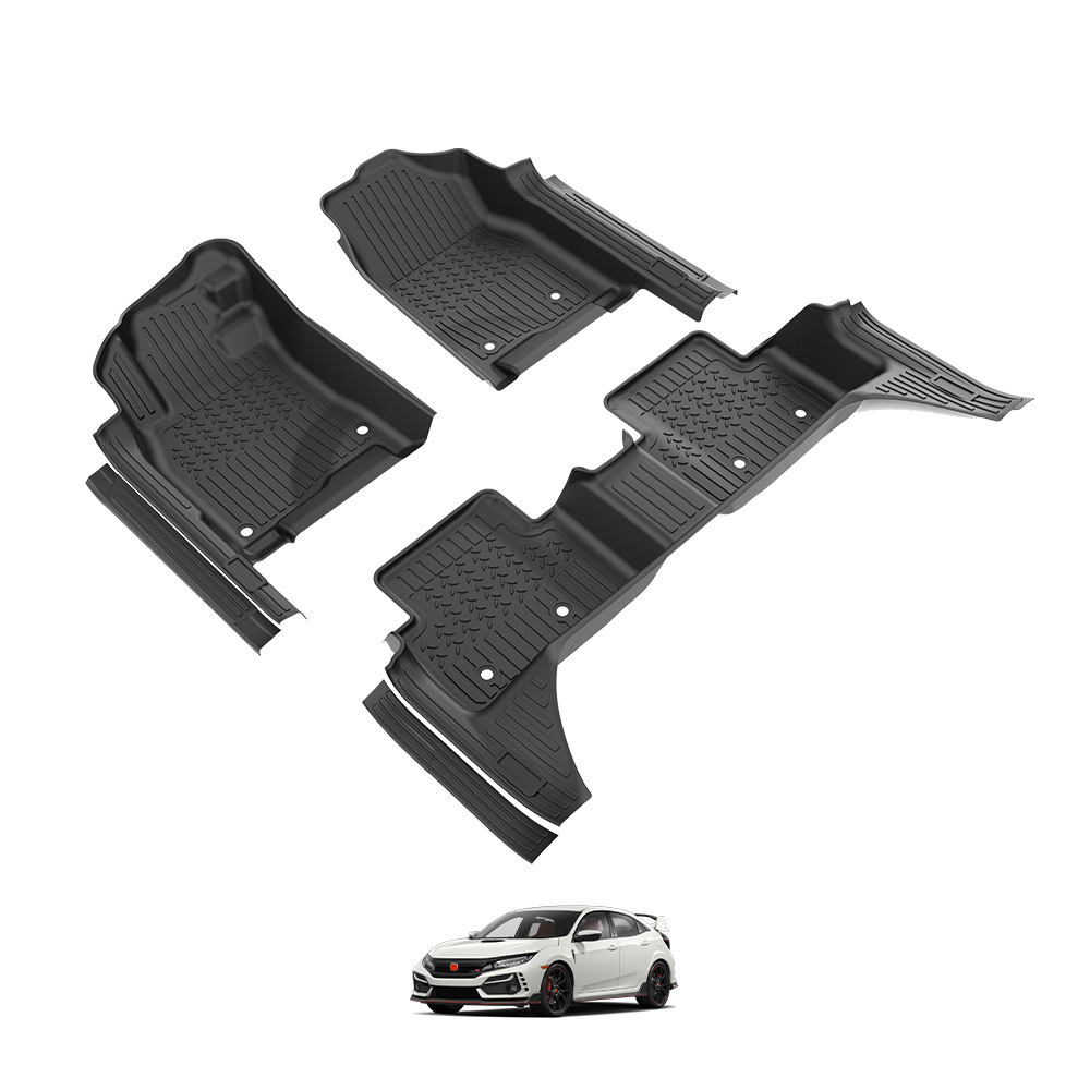 Para el Honda Civic Civic TypeR Tpe Floor Mats tapetes impermeables tapetes especiales
