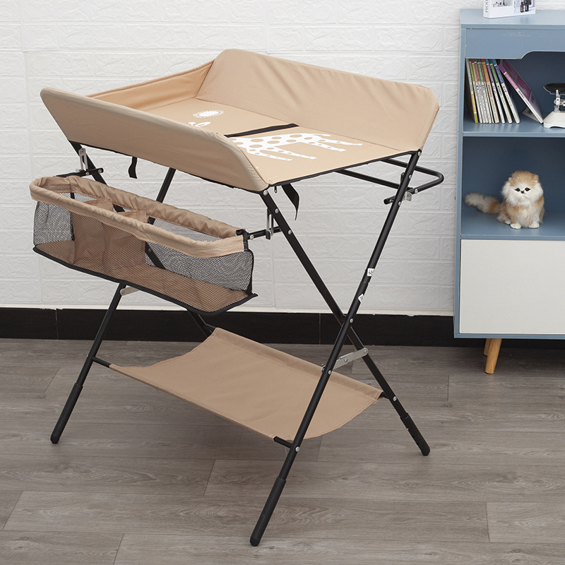 Cuna de bebé plegable multifuncional cambio de ropa de bebé cambio de pañales mesa de enfermería bebé recién nacido masaje mesa táctil