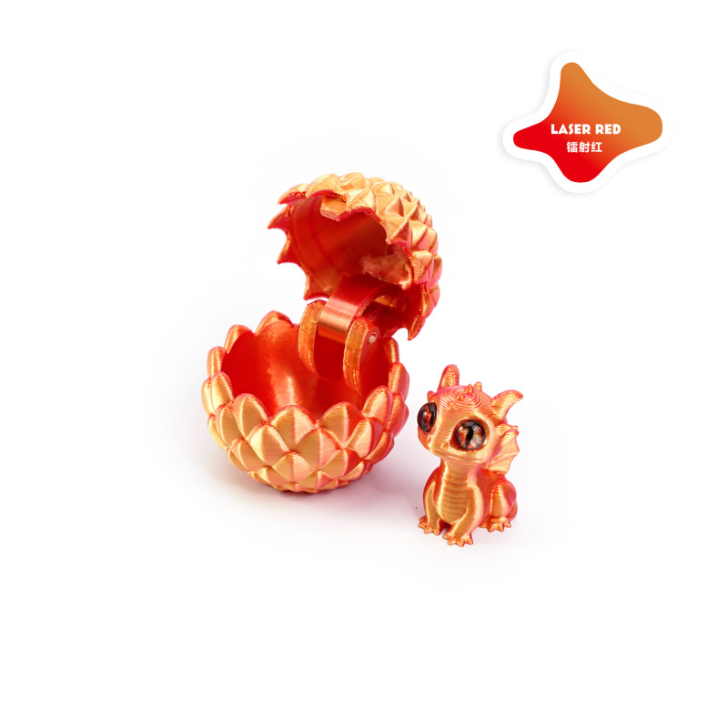 3Dプリント開閉ドラゴンエッグセット、かわいいペットドラゴンオーナメント、手作りギフト、組み立てられたカラフルな装飾、クリエイティブでトレンディなおもちゃ|undefined