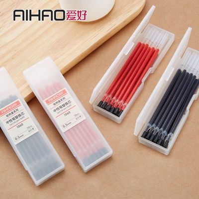 Red Refill wholesale Hobby Roller ball pen Replacing core 0.5 black Refill Syringe 12 box-packed examination write