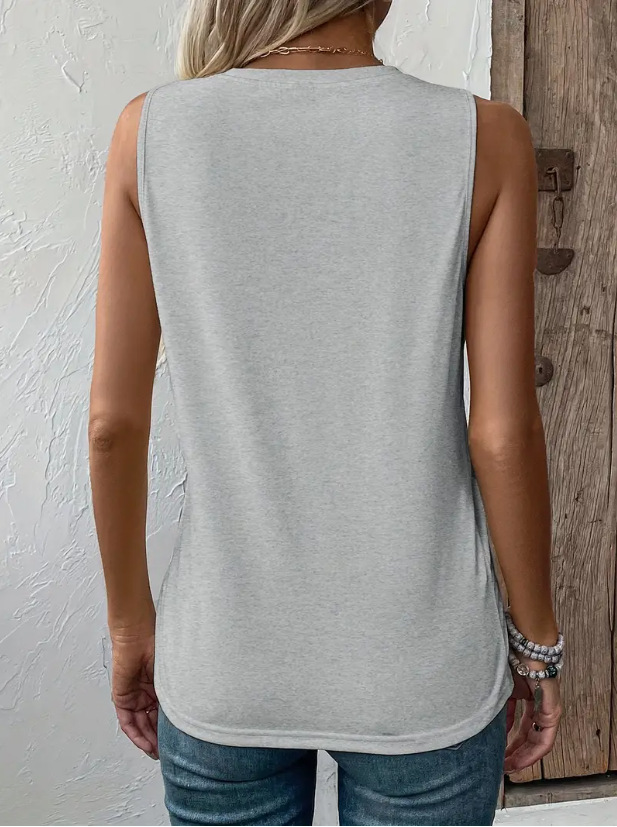 Women's Clothing Summer Cute Cat Print Vest T-Shirt Women's Clothing Top European American Style A12 Print_ecoleips.com