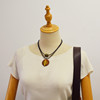 Retro ethnic accessories, short double-layer necklace, chain for key bag , ethnic style, new collection, cotton and linen