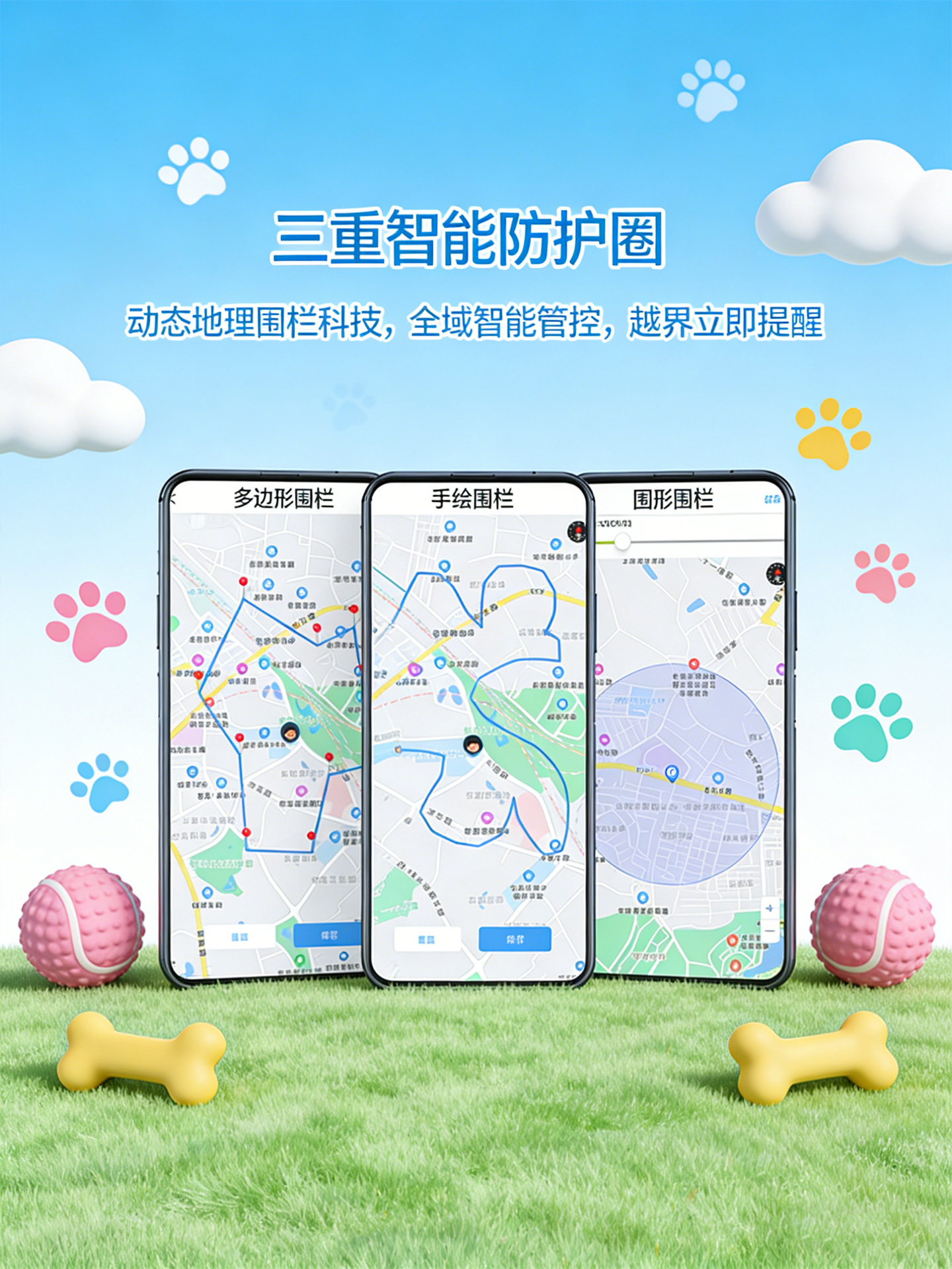 Pet locator, anti-lost device for dogs, GPS collar for tracking cats, waterproof sports tracker, puppy locator