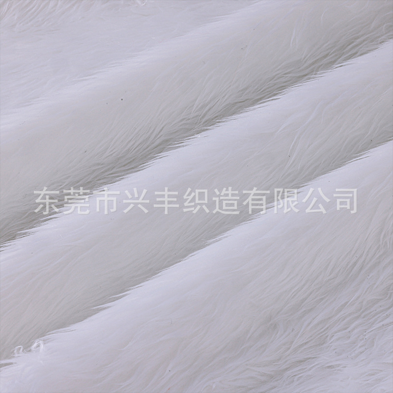 現物の3cm洗水ウサギの毛のローラー93色のおもちゃの服装の家庭用紡績の靴の材料の人造の長い毛の生えた生地の落水した毛