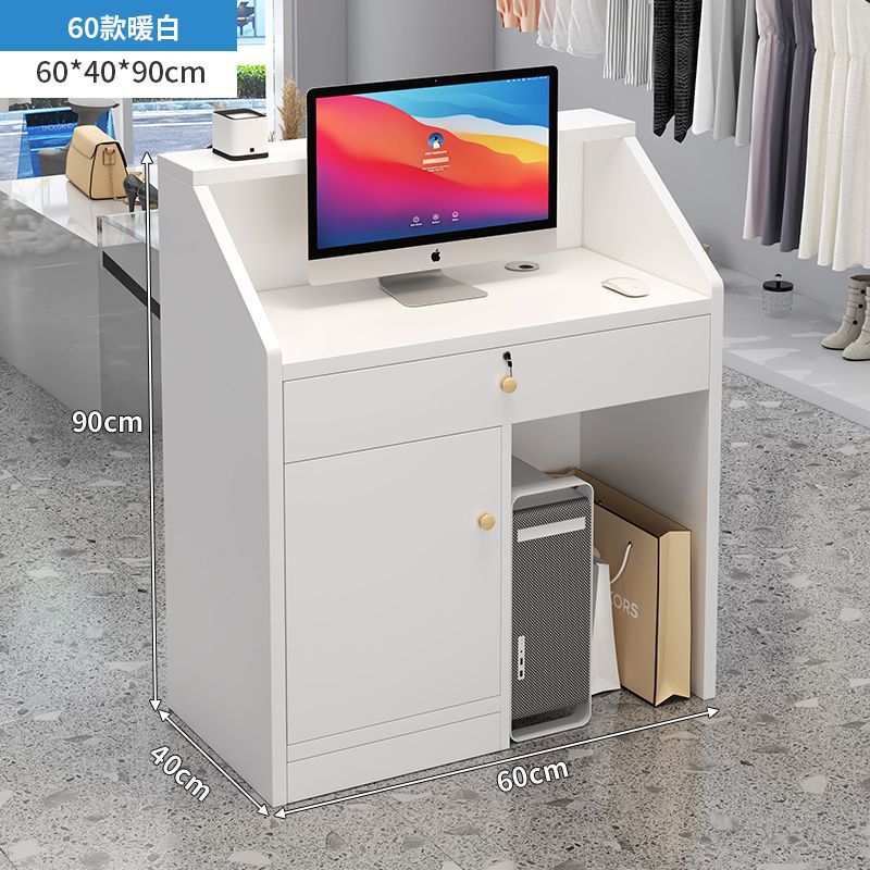 ショップ シンプル バーカウンター レジ フロントデスク 小型カウンター 美容室 衣料品店 美容室 受付デスク クロスボーダー|undefined