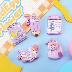 卡通文具露露兔 可愛diy奶油膠自製手機殼髮夾飾品樹脂配件批發