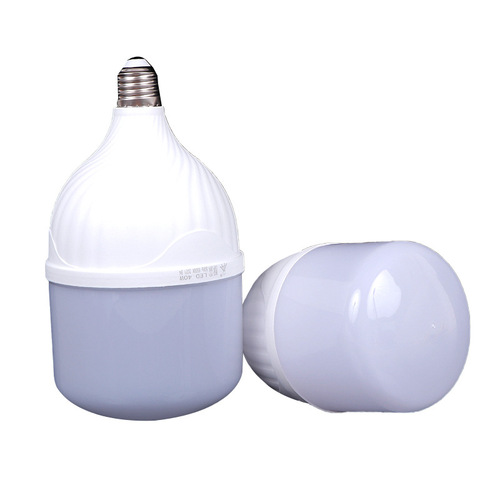 批发室内螺旋螺口灯泡节能超亮照明球泡灯家用LED海浪款白光球灯