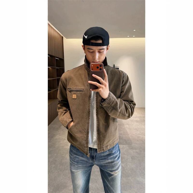 [Xibo] 2026 Autumn Detroit Jacket, a hardcore jacket made with a special yarn, featuring a 100% cotton canvas outer layer