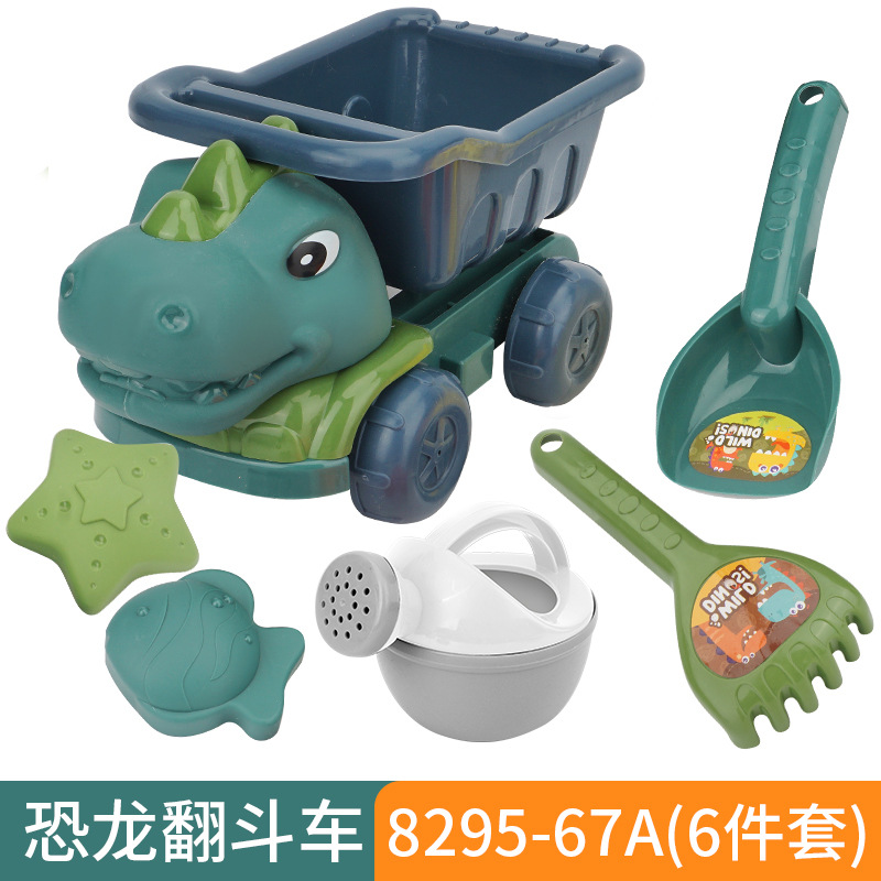 Fabricante DE LOS NIÑOS dinosaurio ingeniería coche pala playa juguete bebé al aire libre jugando arena excavación reloj arena herramienta