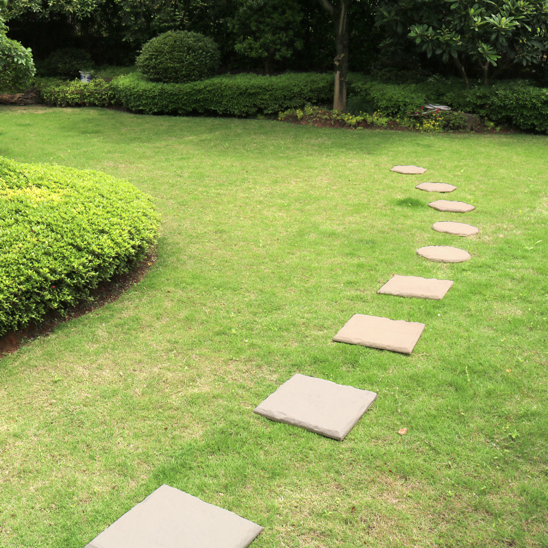 Piedra Decorativa de Paso para Jardín de Resina Antideslizante para Césped y Patio