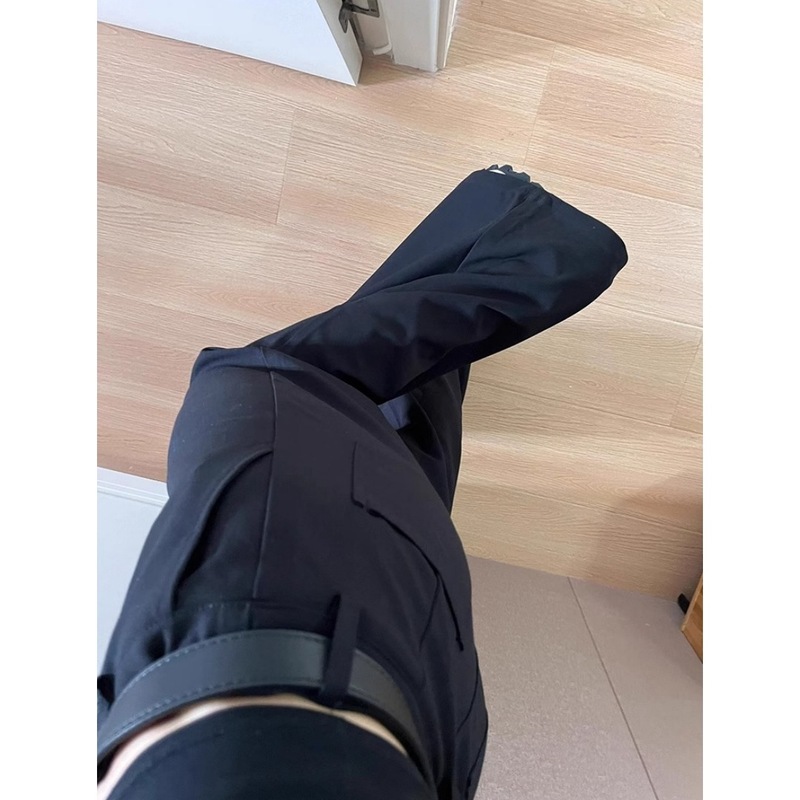 大きいサイズの高級BFレイジースタイルスーツパンツ、女性用夏スリムドレープカジュアルパンツ、小柄な方向けのワイドレッグフロアレングスパンツ|undefined