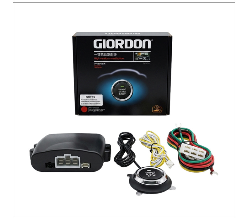 Source Factory Car Ignition Start System One-Touch Start Button Modification Kit Engine Start Device