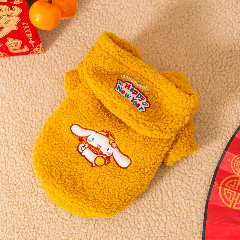 Собака осенне-зимняя серия больших ушей собака наклейки вышитый хлопковый костюм с капюшоном Тедди кошка одежда для домашних животных оптом