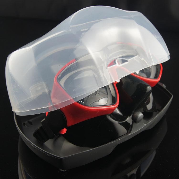 Caja de almacenamiento de gafas Caja de embalaje de gafas PP Caja de espejo transparente Suministro transfronterizo Caja de gafas de buceo universal