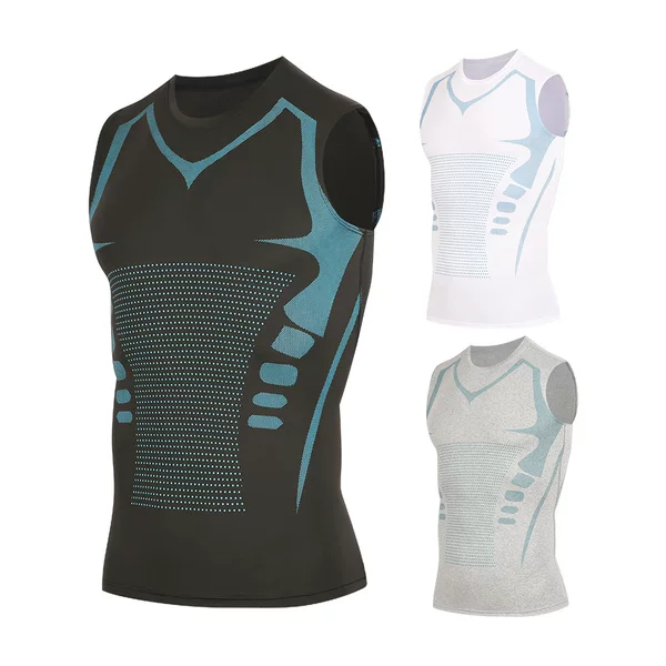 Cross-Border Tiktok Quick-Drying Vest Sports Fitness Clothing Tight Elastic Short-Sleeved Training Basketball Running T-Shirt Men's