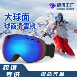 双层防雾滑雪眼镜防风沙可卡近视眼镜成人防风镜男女护目镜装备