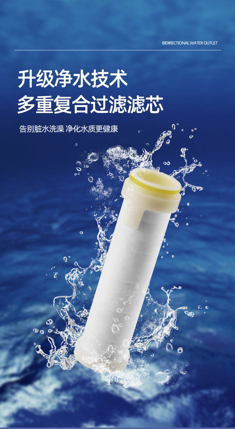 Shower head, double-sided pressurized shower head, water heater, bathroom, hand-held shower head, single head undefined