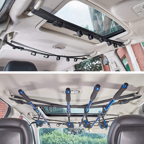 Lure car-mounted fishing rod holder, in-car rod tying equipment, SUV/MVP/RV/minivan universal Lua fishing rod holder