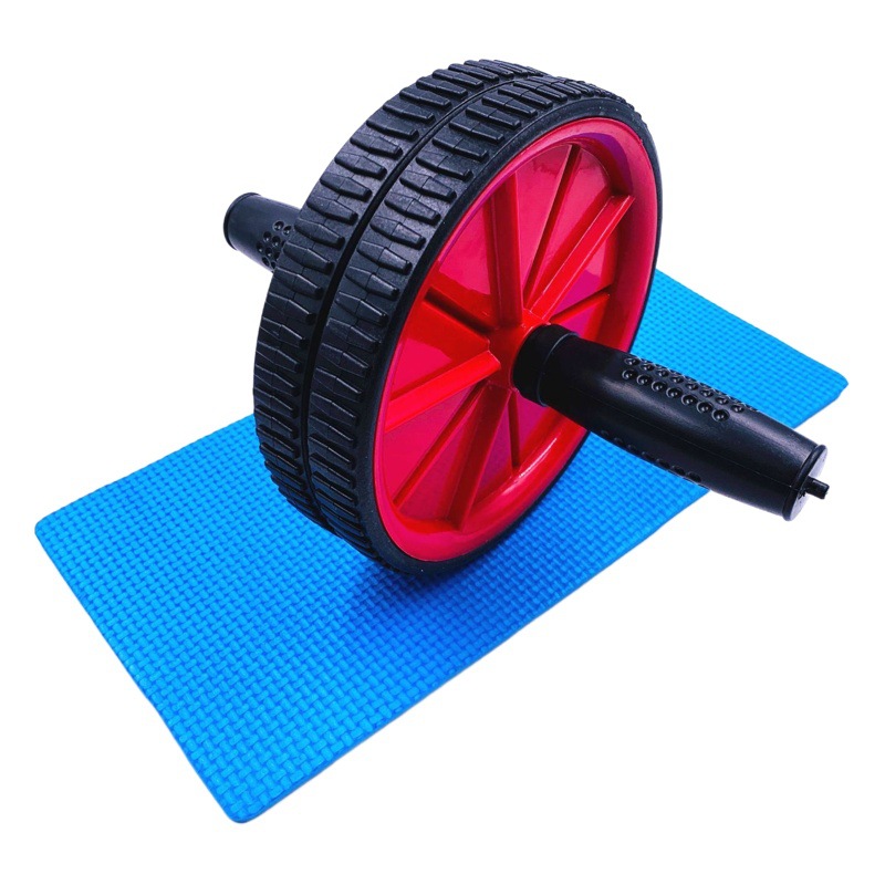 AB doble rueda de 18 pulgadas rueda abdominal equipo de fitness entrenador abdominal rodillo interior ejercicio rueda abdominal muscular rueda transfronteriza fabricante de suministro transfronterizo