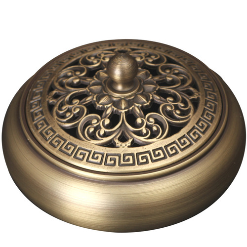 Manufacturer wholesale three-legged copper incense burner pure copper household indoor sandalwood burner antique incense burner incense burner incense burner cross-border