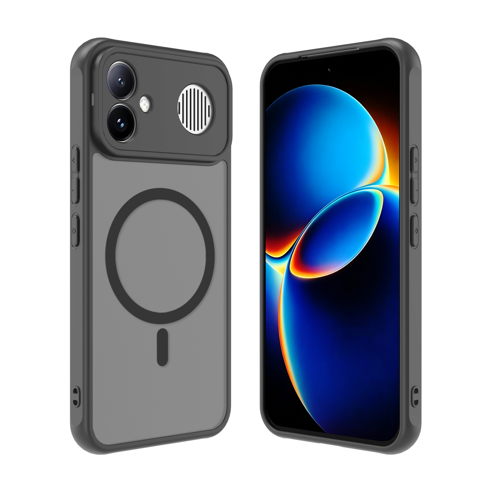Xiaomi 17TPRO magnetic mobile phone case with matte texture suitable for Redmi K90MAX 2-in-1 protective cover A7PRO