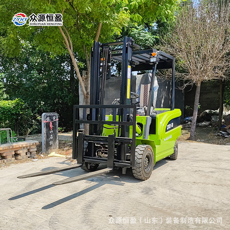 新能源搬运车四轮装卸车 小型驾驶式电动叉车出口1-3吨液压堆高车