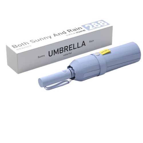 288-rib Bone Handle Umbrella, Fully Automatic Large-Sized Sunshade, UV-Protective Folding Umbrella for Sunny and Rainy Days