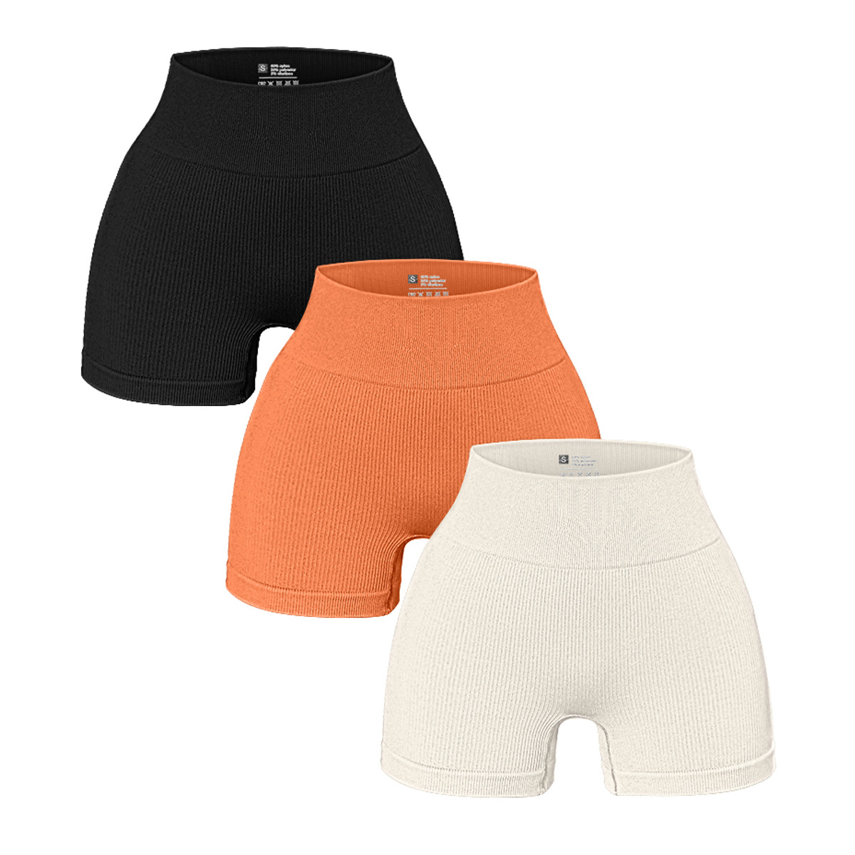 Women's Foreign Trade High-Waisted Hip-Lifting Stretchy Tight Yoga Shorts – Plus-Size Running, Sports & Fitness Yoga Wear (European & American Styles)