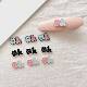 Easiest for Match Cute Color Matching Small Flower Ok Letter Alloy Patch DIY Hairpin Mobile Phone Case Photo Frame Handmade Jewelry Accessories
