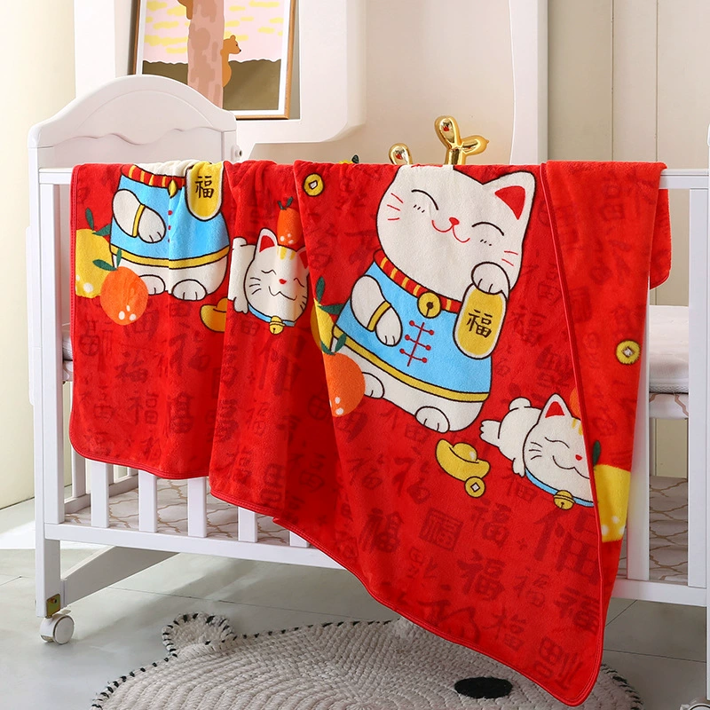 Детское одеяло из молочного велюра, покрывало, однотонное, двустороннее, утолщенное, подарок для трансграничной торговли