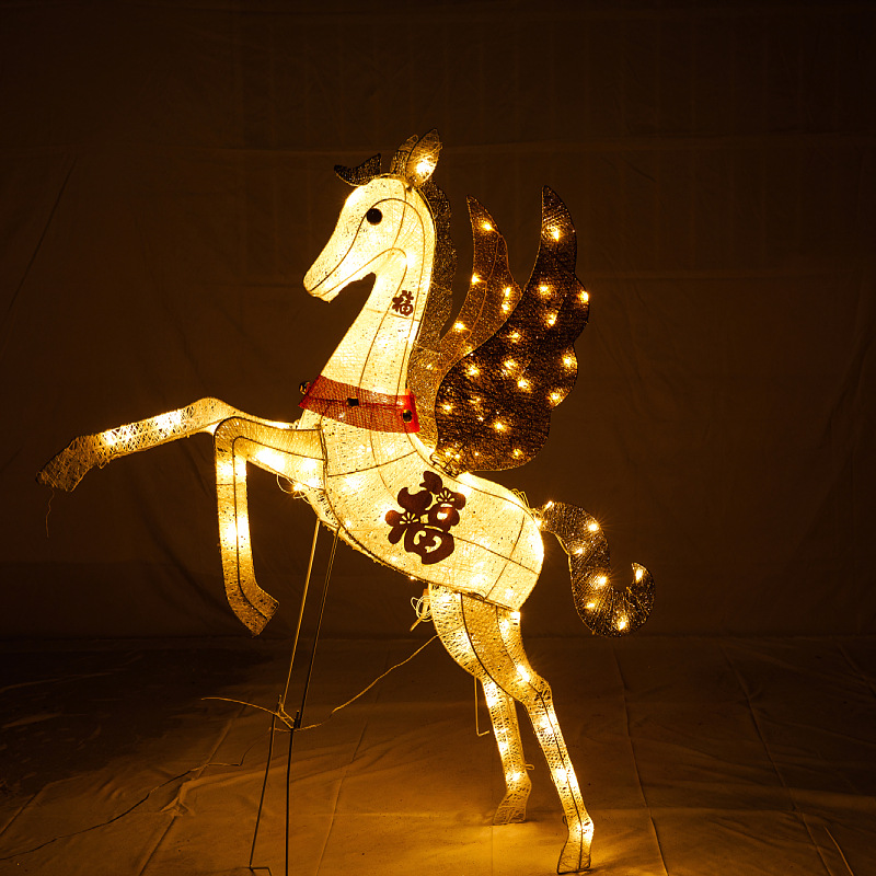 Adornos Luminosos de Hierro Forjado para el Año Nuevo Chino y el Festival de Primavera 2025, Decoración de Escena con Monedas de Cobre del Dios de la Riqueza image 25