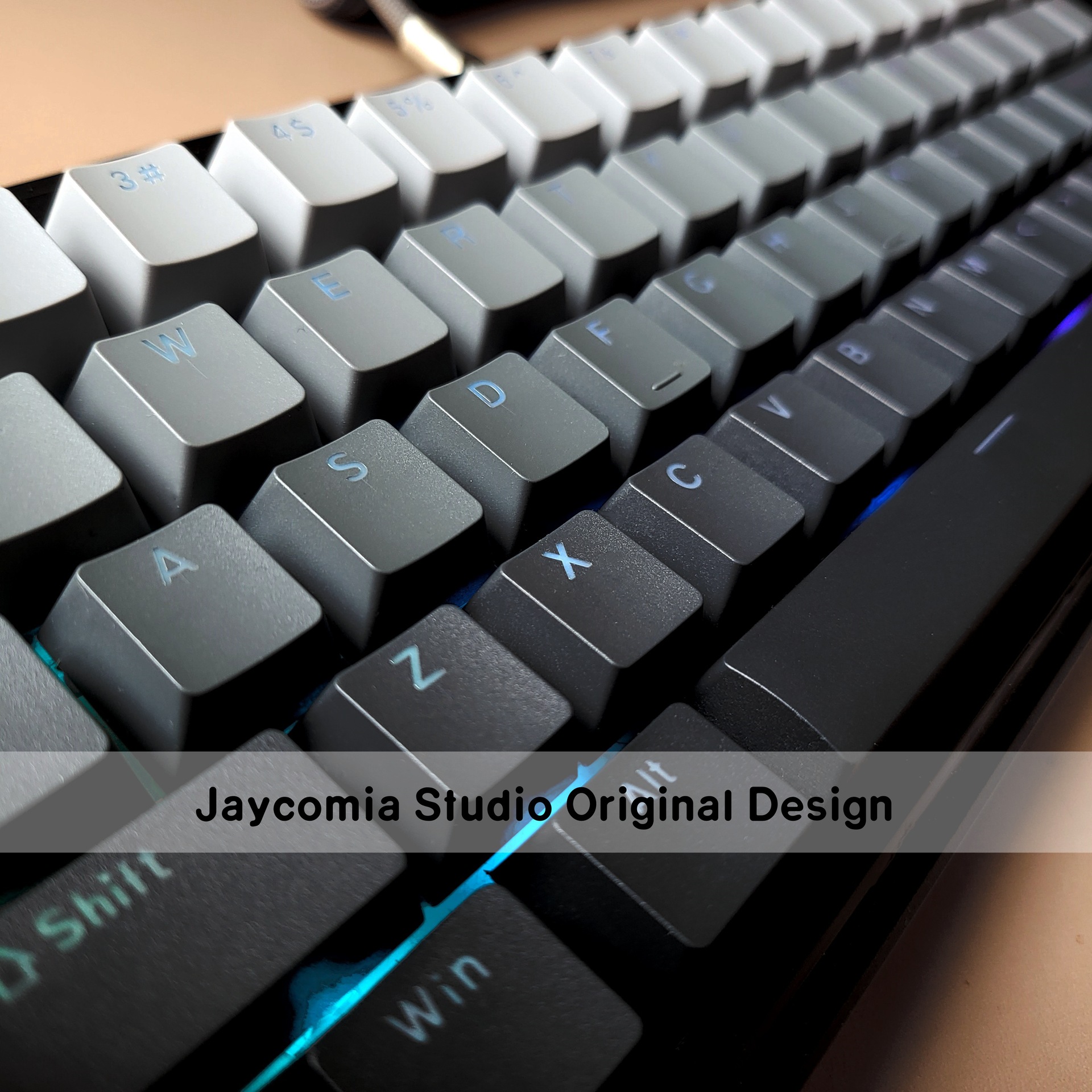 グラデーション正刻印透光文字キーキャップ、厚みのあるPBT二色射出成形キーキャップ、箱入りフルセットUSB