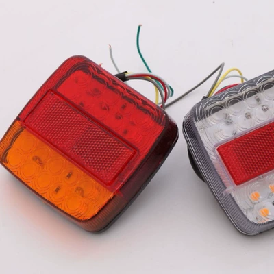 Transparent shell/red and yellow shell Tail light