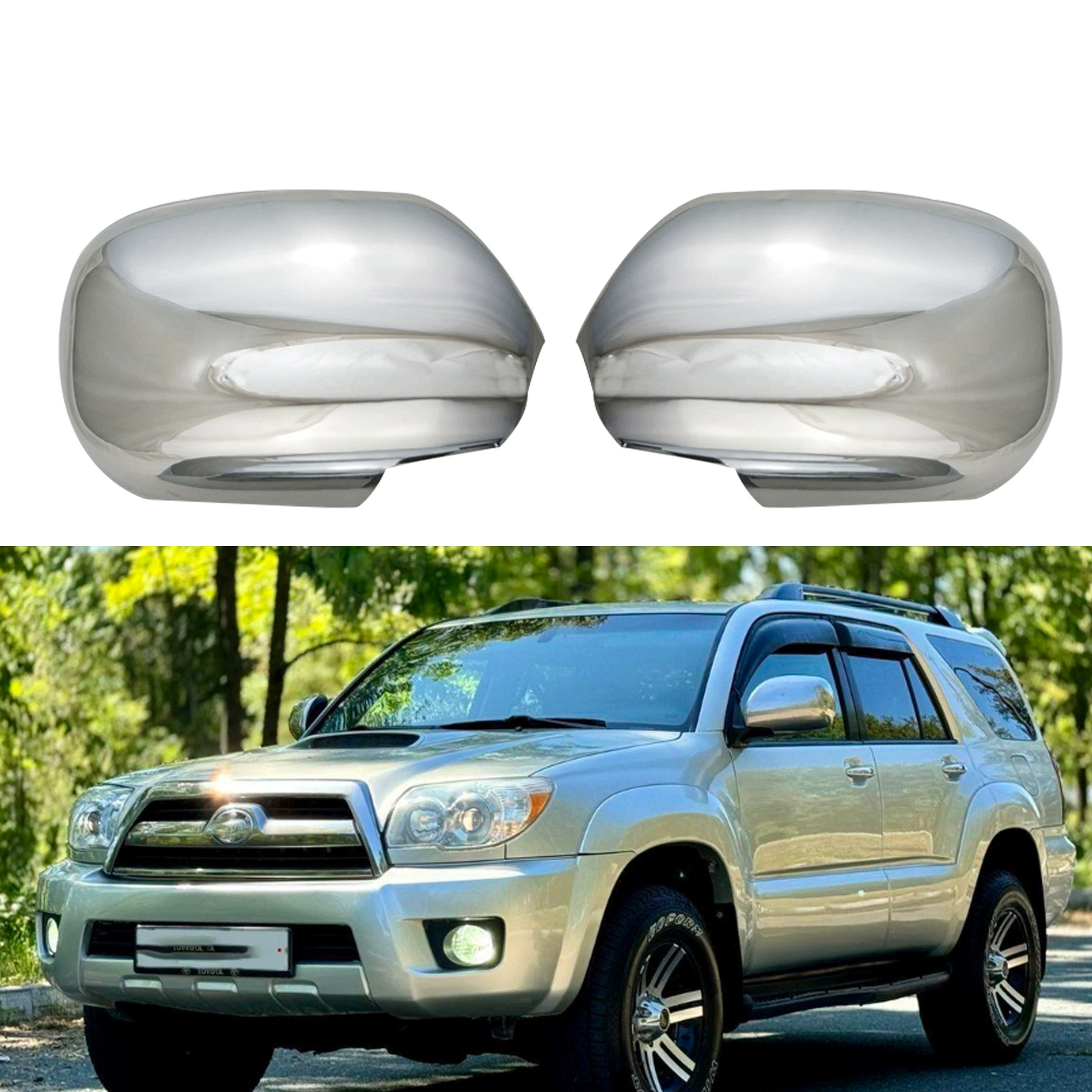 Подходит для Toyota Asper 4RUNNER, крышка зеркала заднего вида, крышка зеркала Prado, модифицированные декоративные детали автомобиля