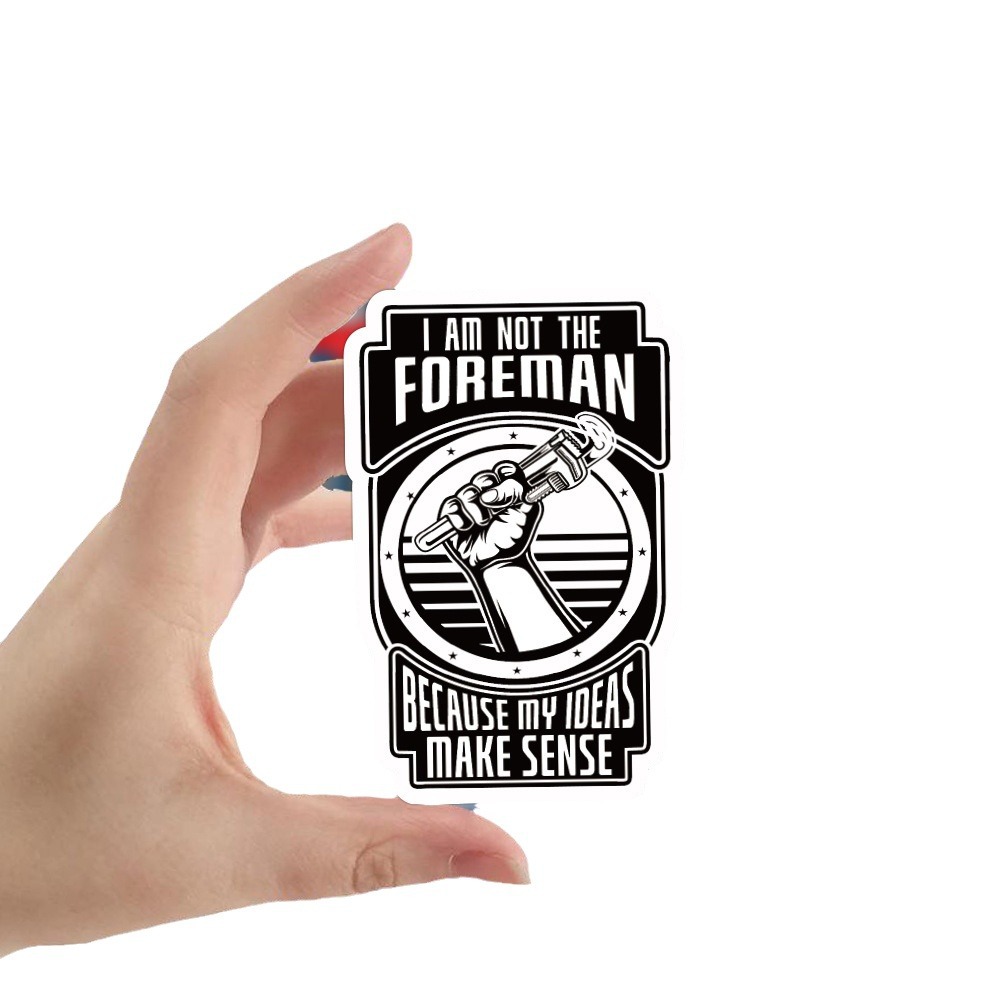 Amazon Venta caliente Casco Pegatinas Casco de seguridad Electricista Soldador Decoración impermeable Pegatinas de graffiti Pegatinas de motocicleta al por mayor