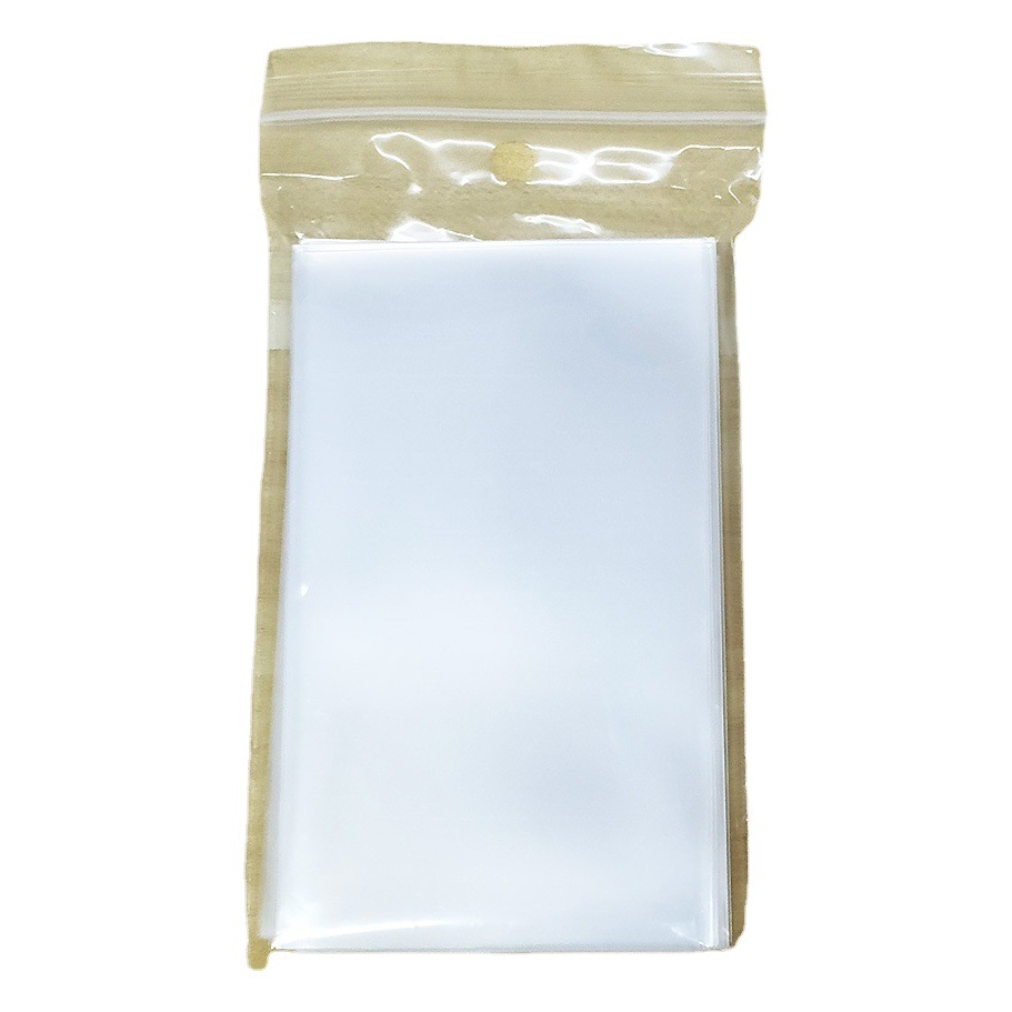 Venta al por mayor CPP transparente 20 tarjeta de seda película titular de la tarjeta gu ka tarjeta pequeña barra bolsa autoadhesiva bolsa de autosellado cubierta protectora palomitas de maíz