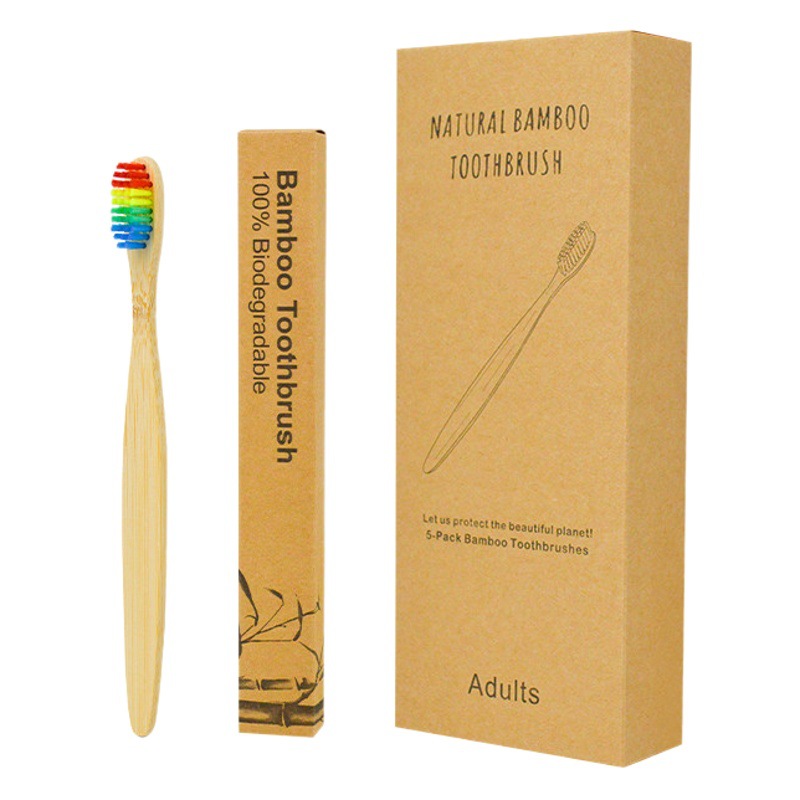 Cepillos de dientes de bambú para hoteles y hostales, artículos de tocador desechables para habitaciones de huéspedes, comercio exterior, proveedor ecológico