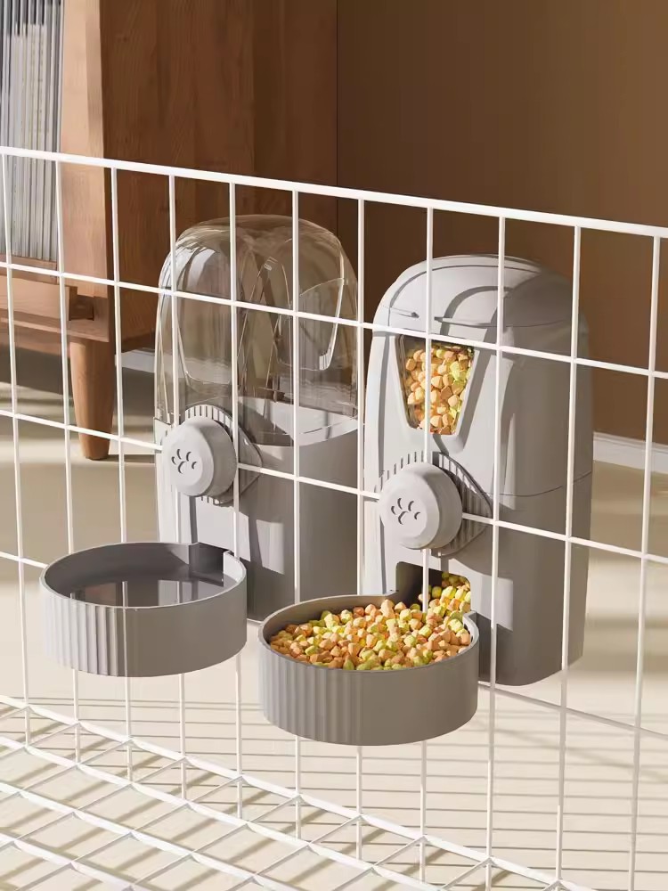 Cuenco de gato cuenco de perro cuenco de comida colgante antidetonantes cuenco de comida para gatos dispensador de agua automático para mascotas alimentador jaula colgante