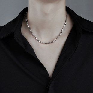 Mobius Necklace Men's American Style Fashion Brand All-match Handsome Clavicle Chain Titanium Steel First Jewelry Hip-hop Men's Necklace