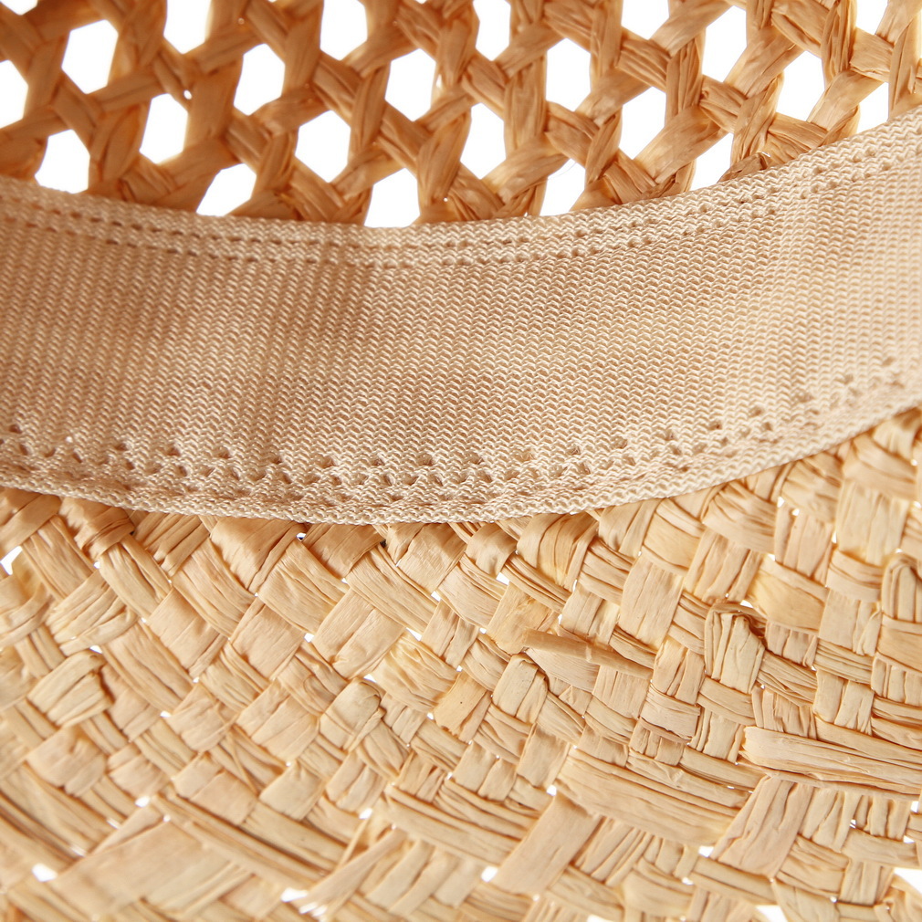 Women's Large Brim Straw Beach Hat For Sun Protection And Summer_voghion.com