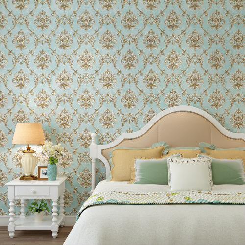 Self adhesive wallpaper for bedroom, cozy European style countryside, 3D non-woven fabric, precision pressed living room, sofa, background wall, self-adhesive wallpaper