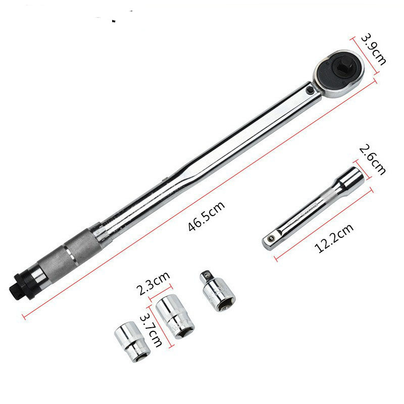 跨境热销扭力扳手 可调式扭矩扳手预置式力矩扳手1/4 3/8 1/2扳手