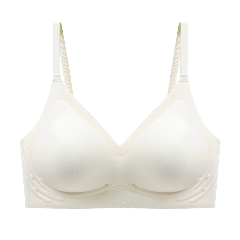 Ropa interior sin costuras de las mujeres suave soporte inalámbrico sujetador transpirable Delgado pequeño pecho Sujetador push up de mama belleza espalda ropa interior