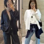 休闲简约2024藏青色开衫