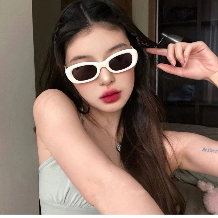 Retro small frame European and American style G sunglasses women's fashionable M2023 new Korean style Square round face feeling small face