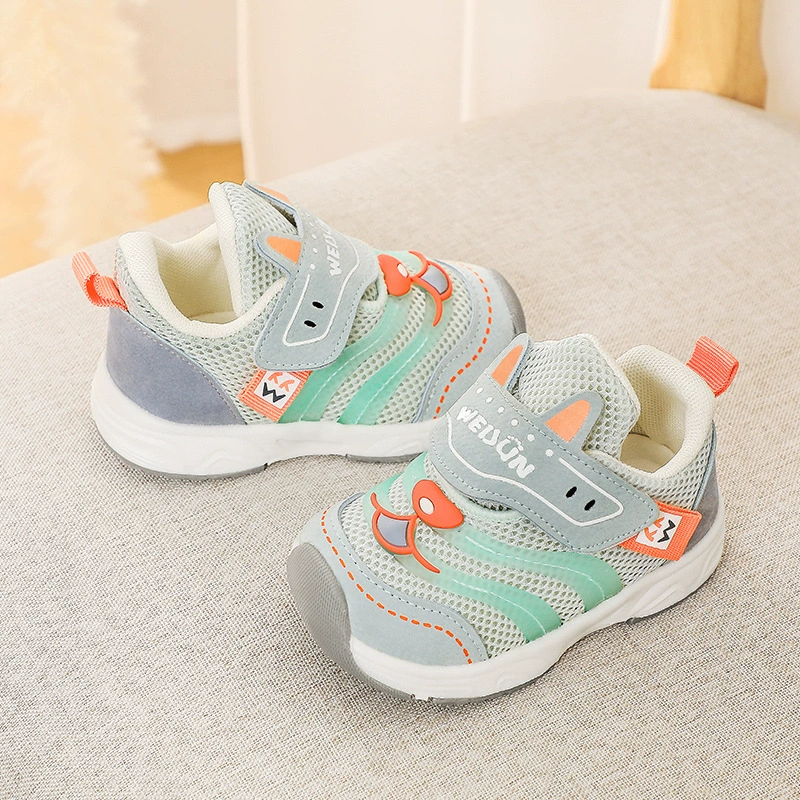 2023 новая весенне-Осенняя обувь для маленьких мальчиков, нескользящая детская обувь с мягкой подошвой для девочек, детская обувь Baotou Caterpillar