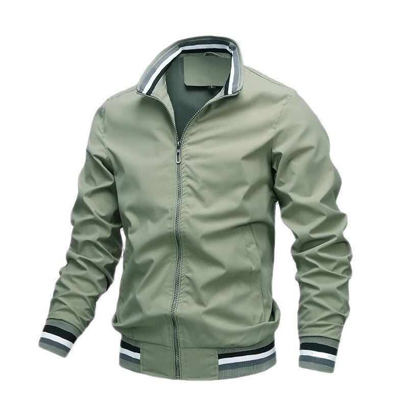 2025 spring and autumn zipper ordinary youth side seam pocket non-hooded casual fit in stock
