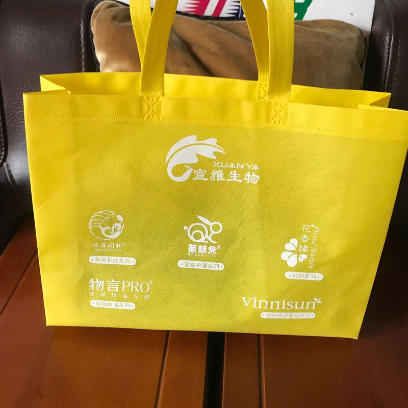 Nansha Manufacturer Non-woven Bag Silk Screen logo Hot-pressed Non-woven Advertising Vest Satchel Shopping Bag Dongguan